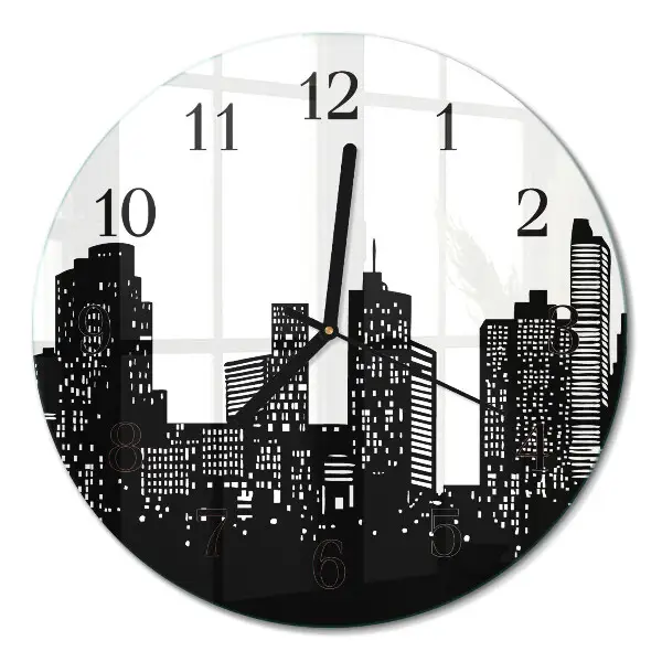 Runde wanduhr Gebäude
