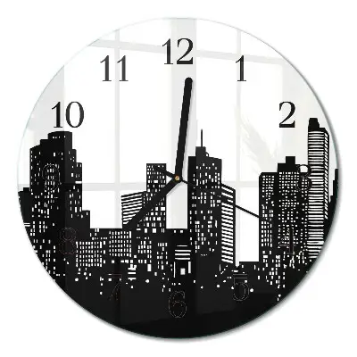 Runde wanduhr Gebäude