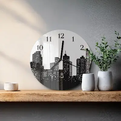 Runde wanduhr Gebäude