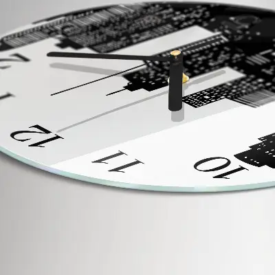 Runde wanduhr Gebäude