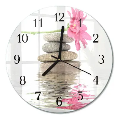 Runde wanduhr Steine