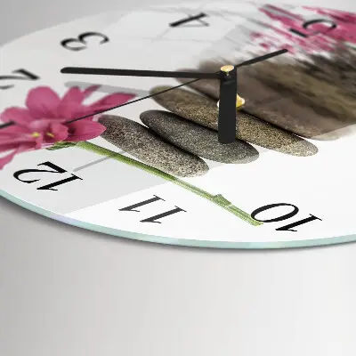 Runde wanduhr Steine