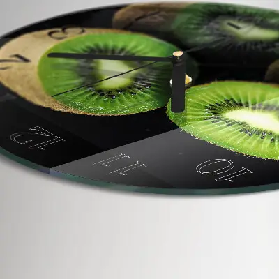 Wanduhr glas rund Kiwi