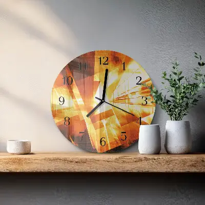 Runde wanduhr Abstraktion