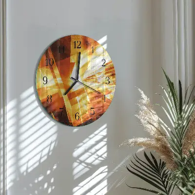 Runde wanduhr Abstraktion