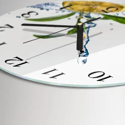 Runde wanduhr Zitrusfrüchte
