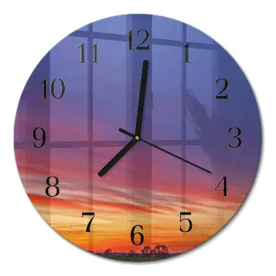 Runde wanduhr Feld