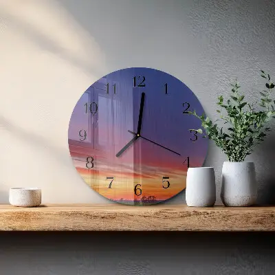 Runde wanduhr Feld