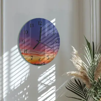 Runde wanduhr Feld