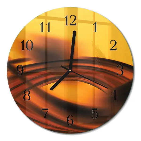 Runde wanduhr aus glas Abstraktion