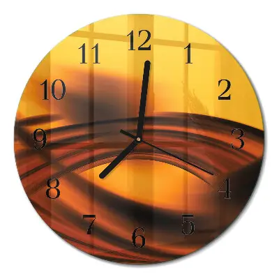Runde wanduhr aus glas Abstraktion