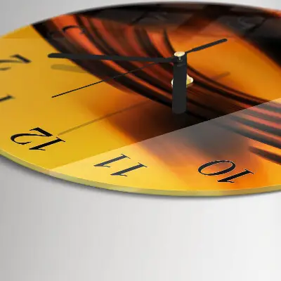 Runde wanduhr aus glas Abstraktion