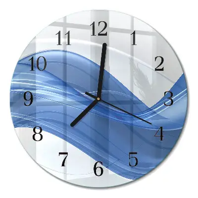 Runde wanduhr Abstrakte Linien
