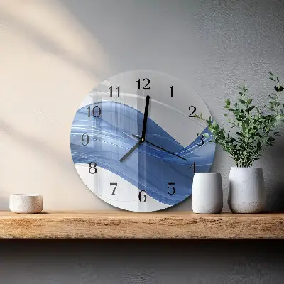 Runde wanduhr Abstrakte Linien