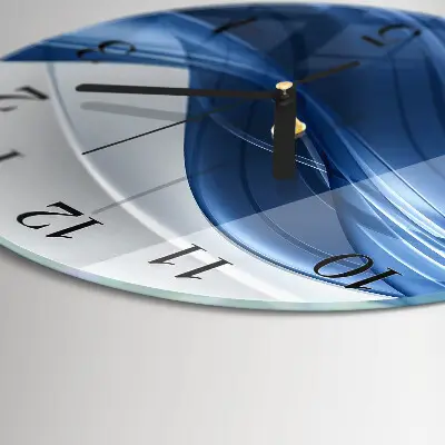 Runde wanduhr Abstrakte Linien