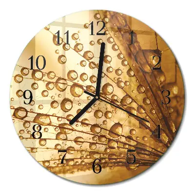 Runde wanduhr Löwenzahn