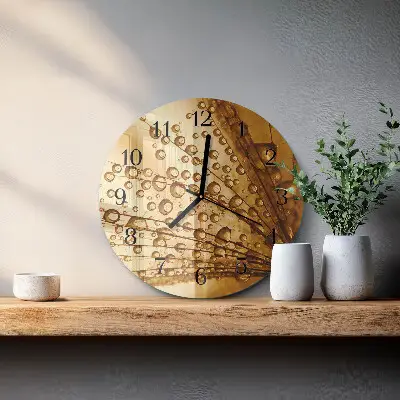Runde wanduhr Löwenzahn