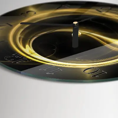 Wanduhr glas rund Abstrakter Kreis