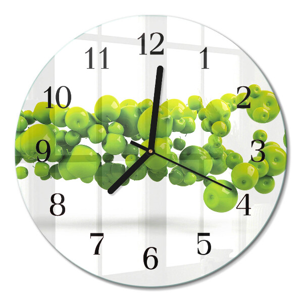 Runde wanduhr Äpfel