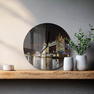Runde wanduhr London Bridge