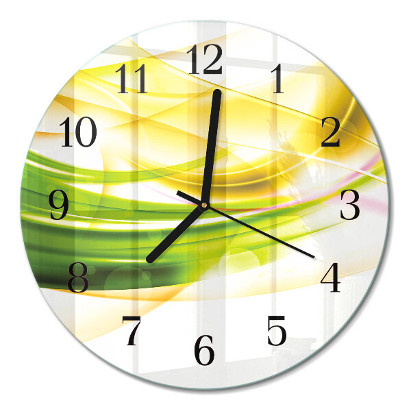 Wanduhr glas rund Abstraktion