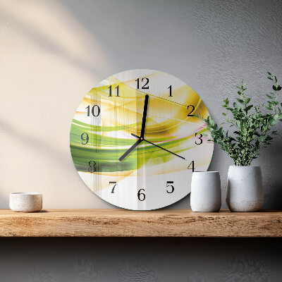 Wanduhr glas rund Abstraktion