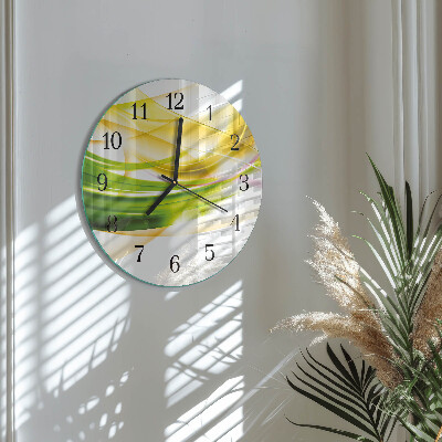Wanduhr glas rund Abstraktion