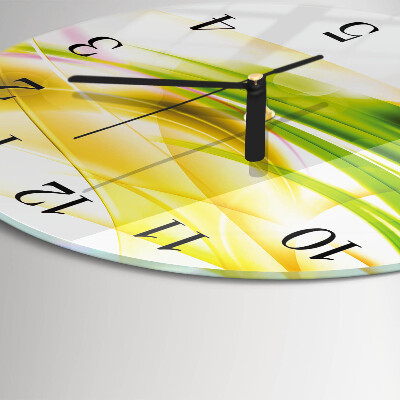 Wanduhr glas rund Abstraktion