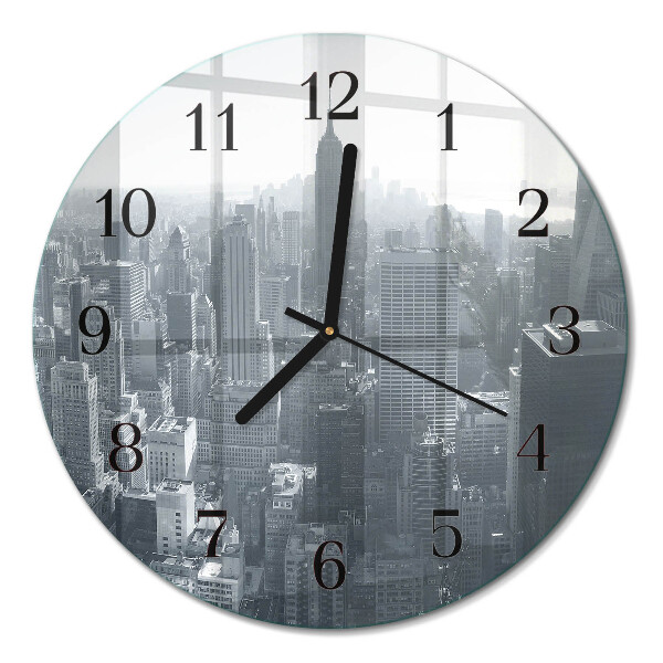 Wanduhr glas rund Horizont
