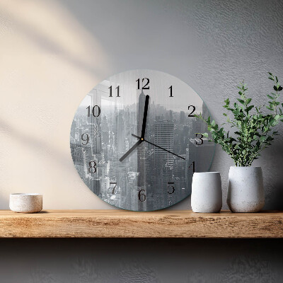 Wanduhr glas rund Horizont