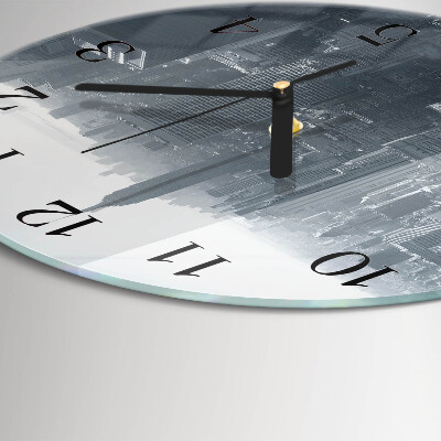 Wanduhr glas rund Horizont