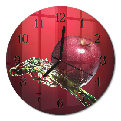 Runde wanduhr Apfel