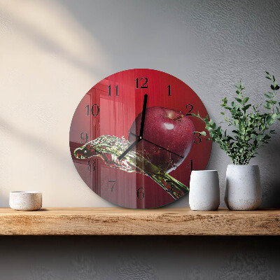 Runde wanduhr Apfel
