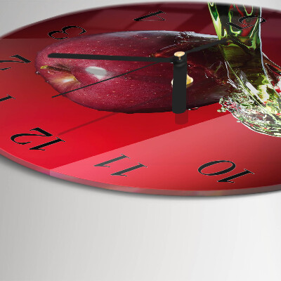 Runde wanduhr Apfel