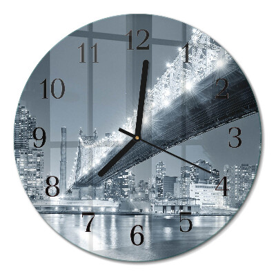 Runde wanduhr Brücke