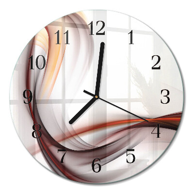 Wanduhr glas rund Abstraktion