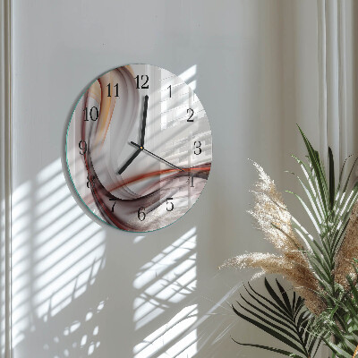 Wanduhr glas rund Abstraktion
