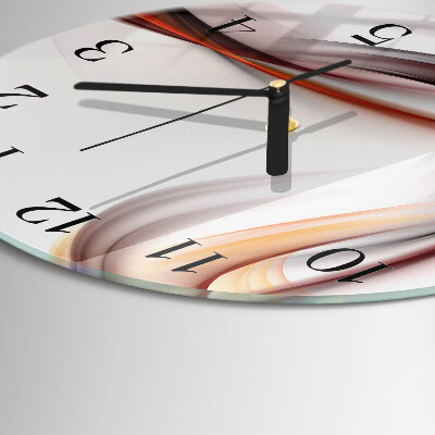 Wanduhr glas rund Abstraktion