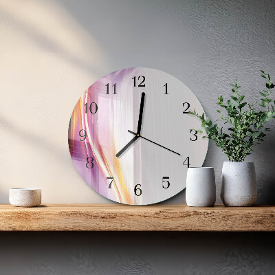 Runde wanduhr aus glas Abstraktion