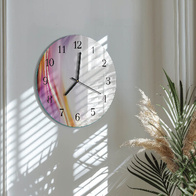 Runde wanduhr aus glas Abstraktion
