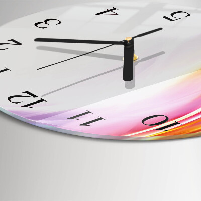 Runde wanduhr aus glas Abstraktion