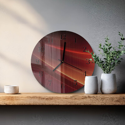 Glas wanduhr mit motiv rund Abstraktion