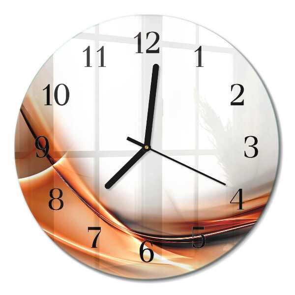 Runde wanduhr aus glas Abstraktion