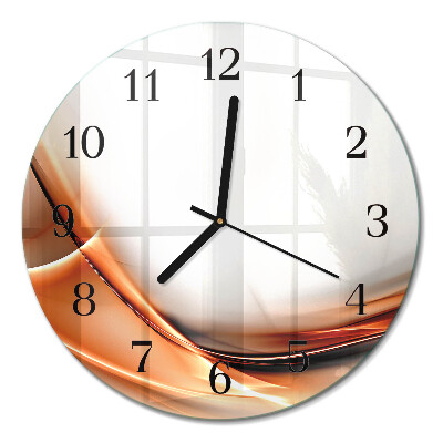 Runde wanduhr aus glas Abstraktion