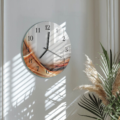 Runde wanduhr aus glas Abstraktion