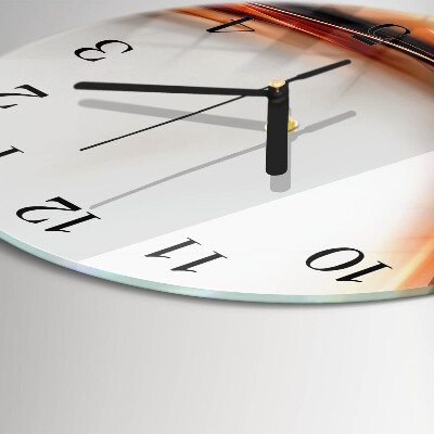 Runde wanduhr aus glas Abstraktion
