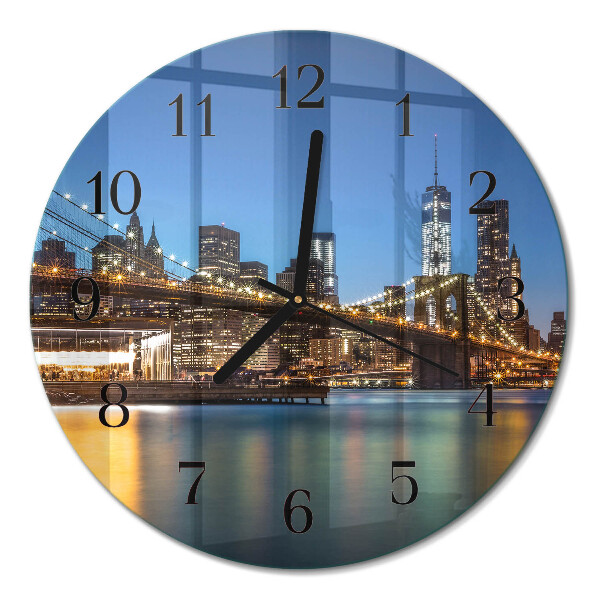 Runde wanduhr Horizontale Brücke