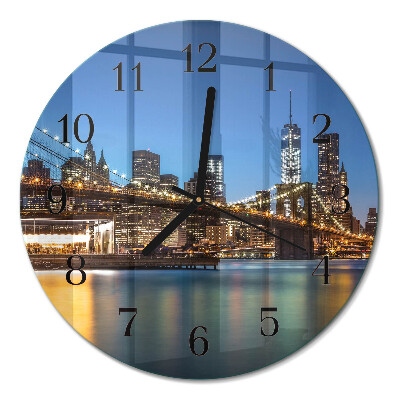 Runde wanduhr Horizontale Brücke