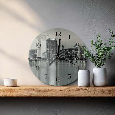 Runde wanduhr Horizont