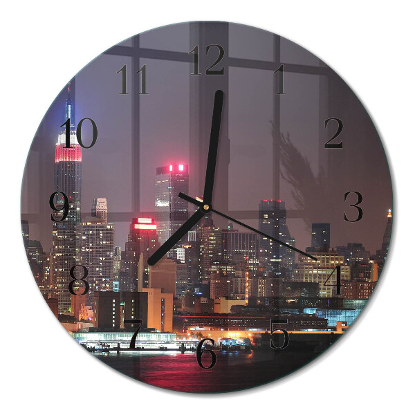 Wanduhr glas rund Horizont